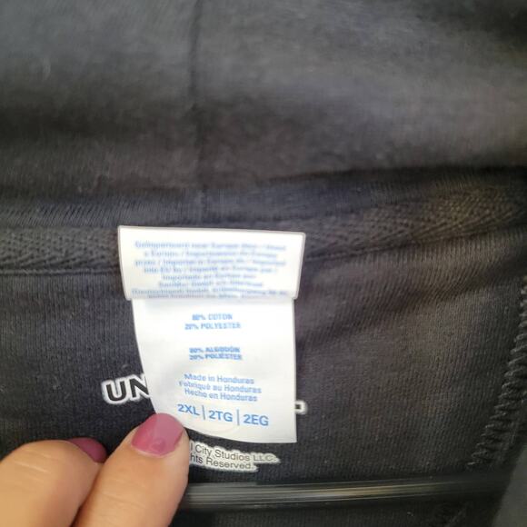 Universal Studios Fast and Furious Shield Logo Black Hoodie Men Sz 2XL - Picture 7 of 8